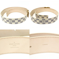 Louis Vuitton LOUIS VUITTON Belt Initial Damier Azur Canvas M9609 White