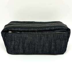 Prada Toilette Pouch Double Denim Black PRADA