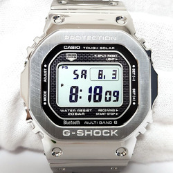 Casio G-SHOCK 3459 GMW-B500 Silver Stainless Steel Watch G-Shock Full Metal Solar Radio Men's