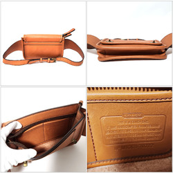 Coach COACH waist pouch 70722 orange leather body bag men's