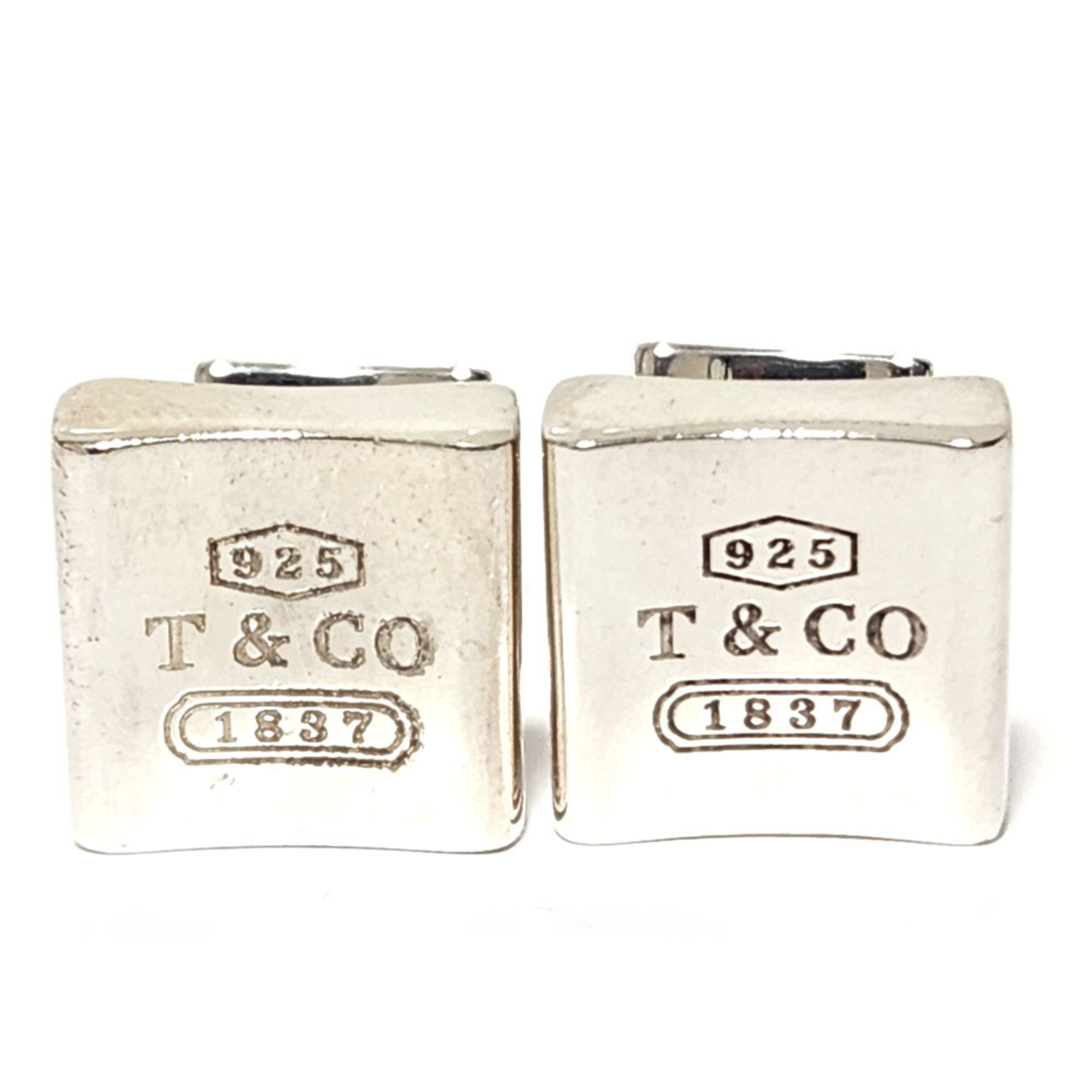 Tiffany TIFFANY 1837 Square Cufflinks Silver 925 Stamped (Sterling 925) Men's