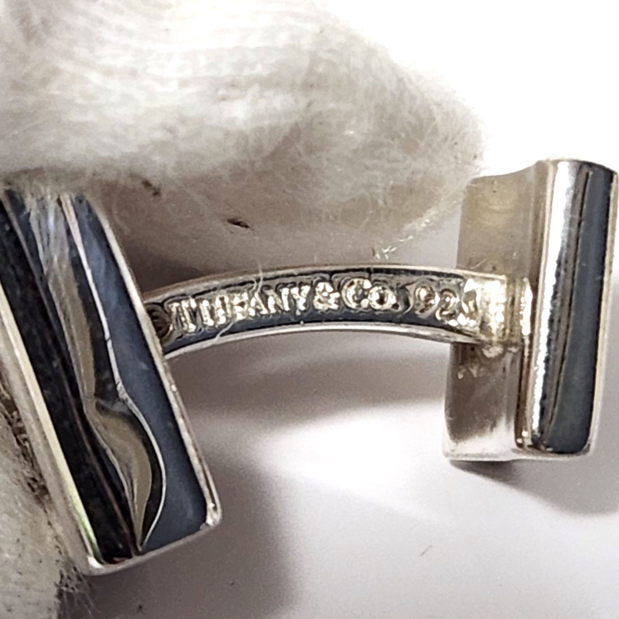 Tiffany TIFFANY 1837 Square Cufflinks Silver 925 Stamped (Sterling 925) Men's