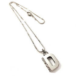 GUCCI Gucci Initial Necklace D Silver 925 Unisex