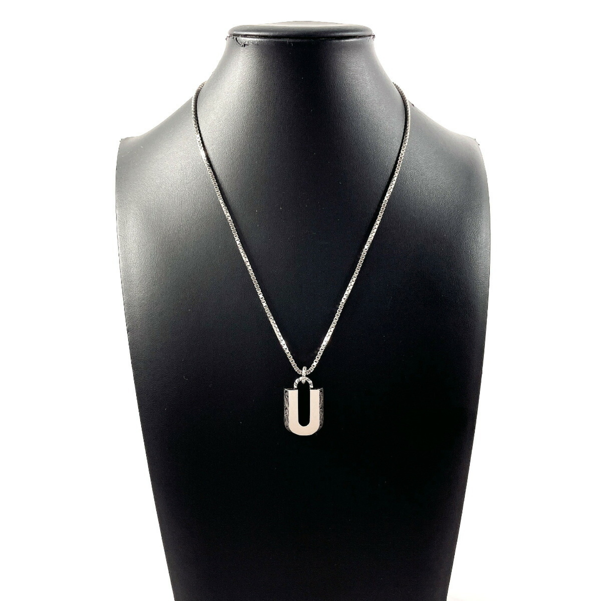 GUCCI Gucci Initial Necklace U Silver 925 Unisex