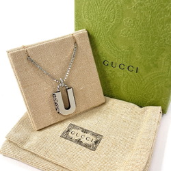 GUCCI Gucci Initial Necklace U Silver 925 Unisex