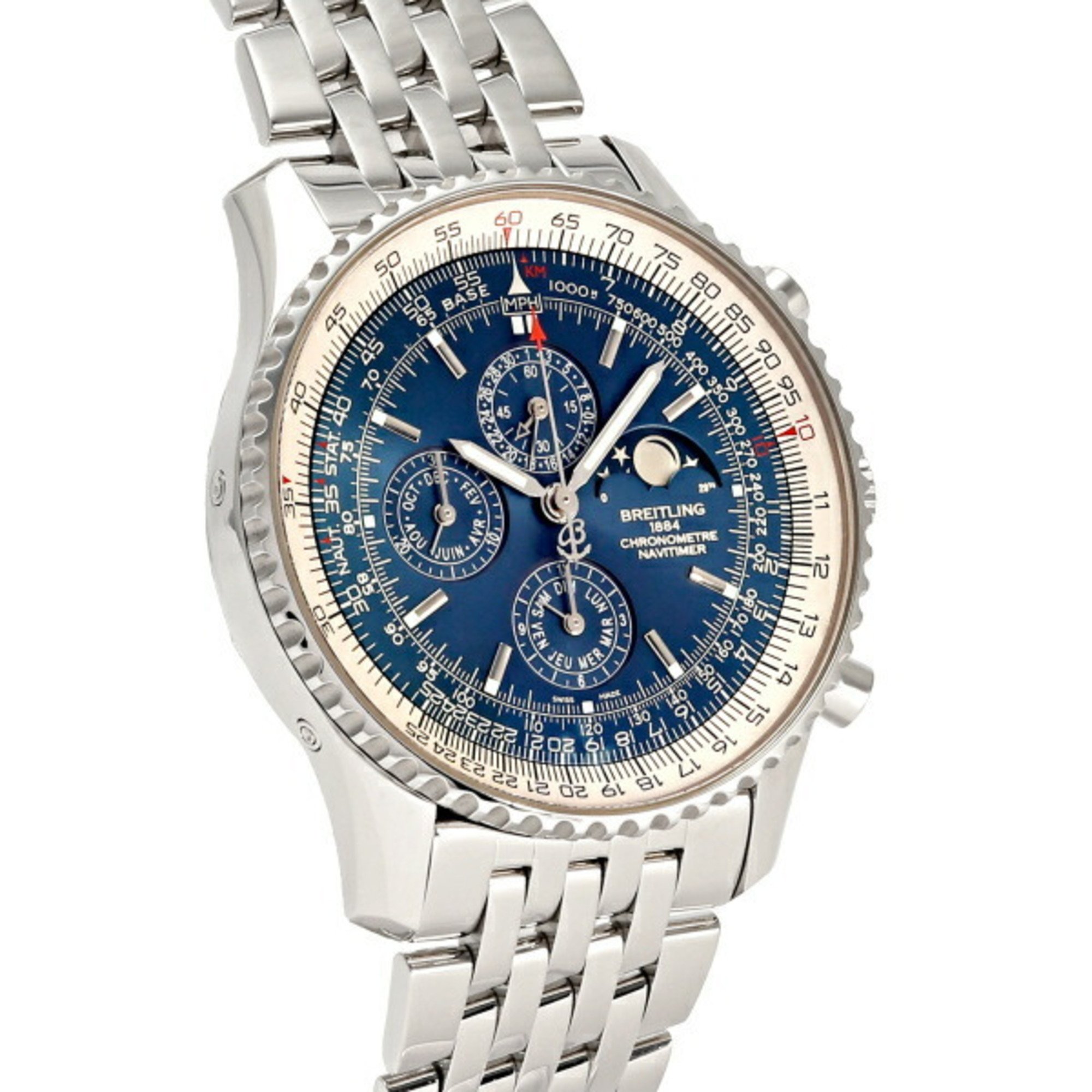 BREITLING Navitimer 1461 World Limited Edition 1000 A197C83NP Blue Dial Men's Watch