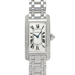 Cartier Tank American SM WB701851 Silver Dial Wristwatch for Women