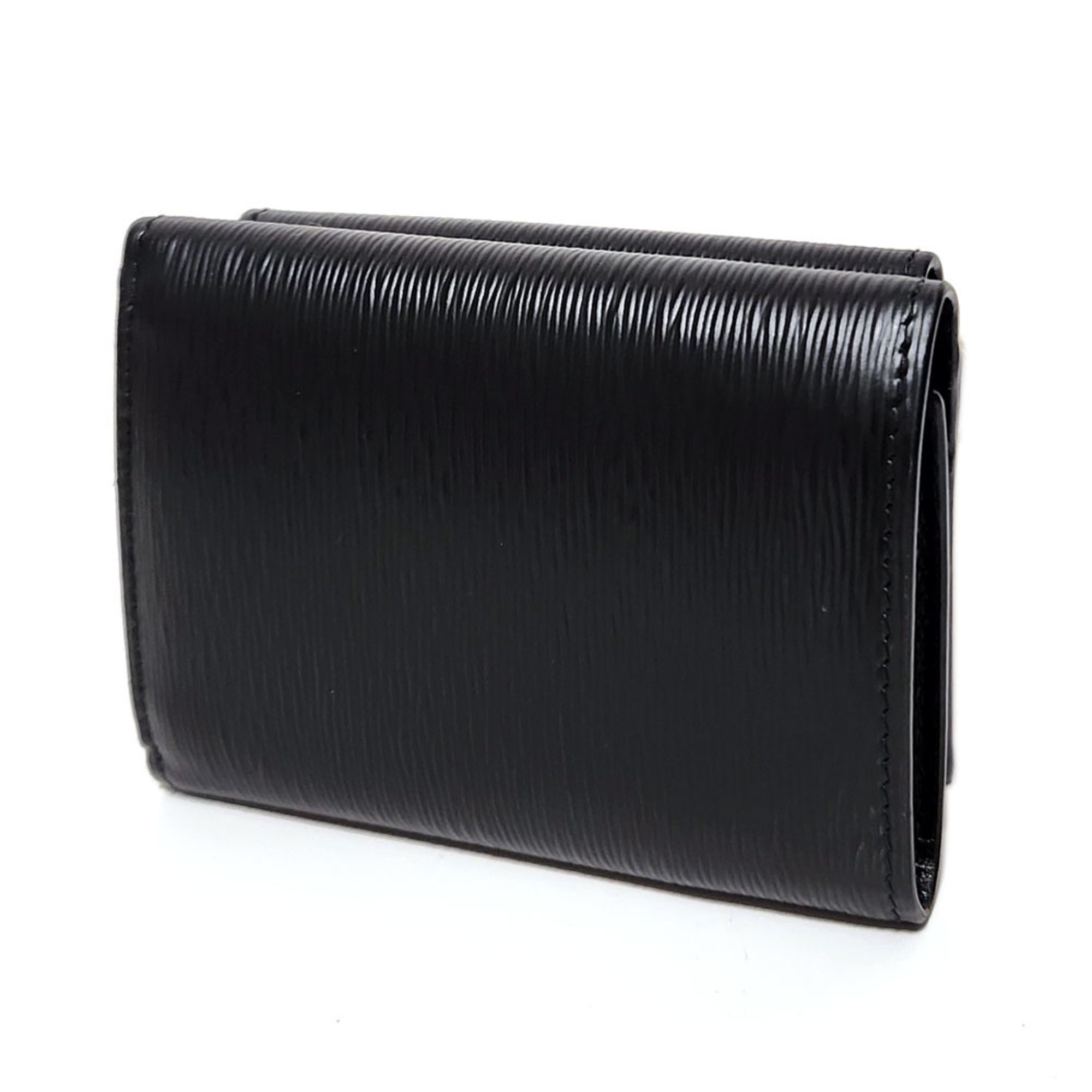 PRADA Tri-fold Wallet 1MH021 Black Leather Compact