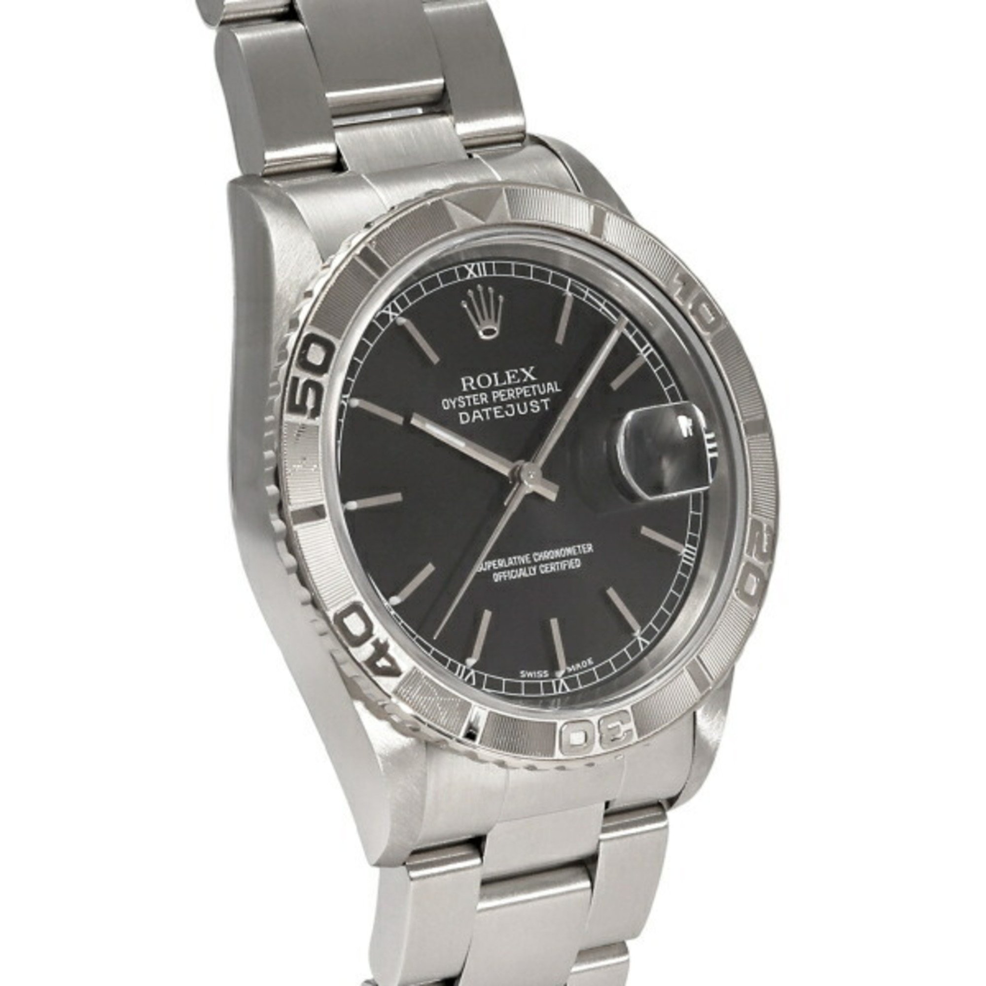 Rolex Datejust Thunderbird 16264 Black Dial Men's Watch