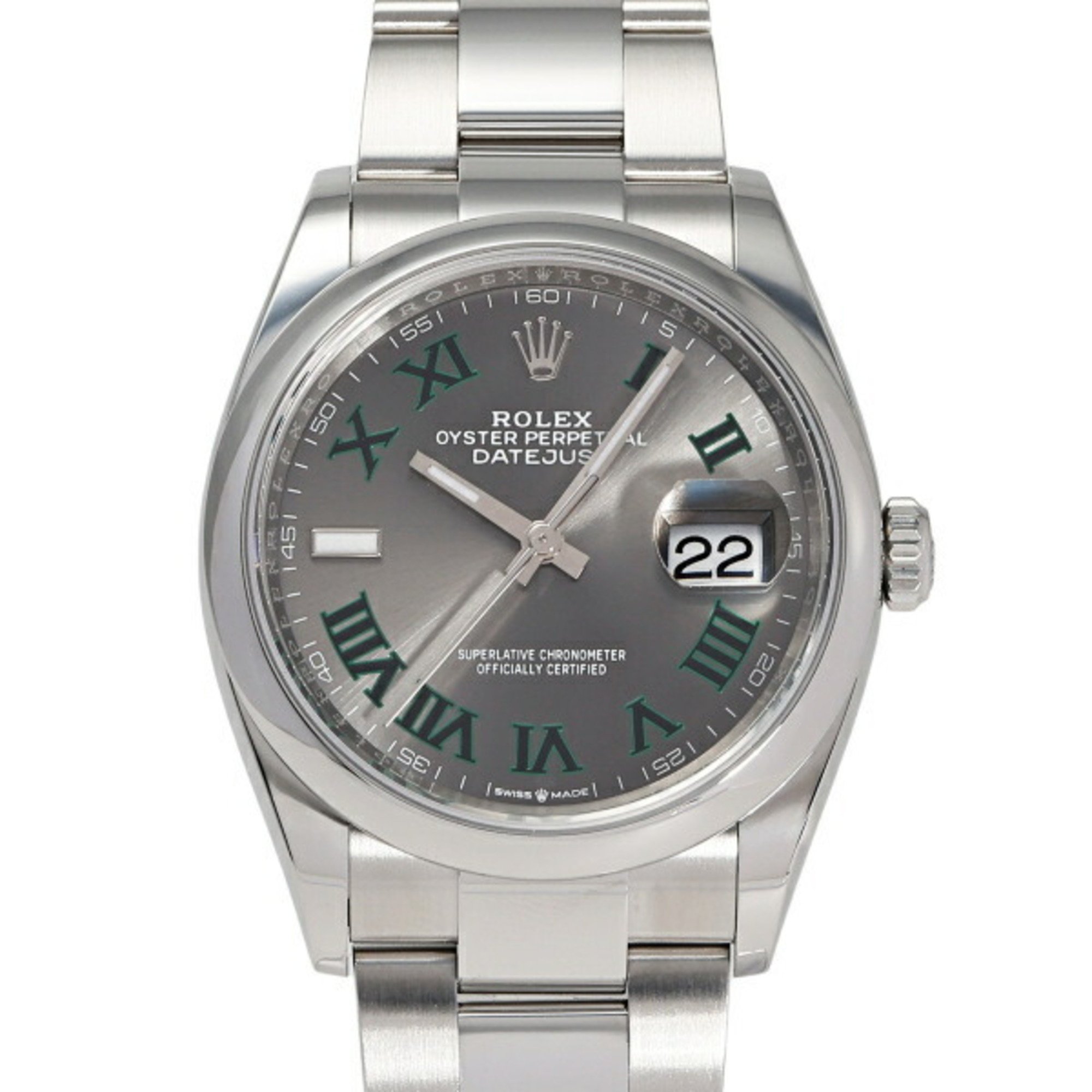 Rolex ROLEX Datejust 36 126200 Slate Green Roman Dial Wristwatch Men's