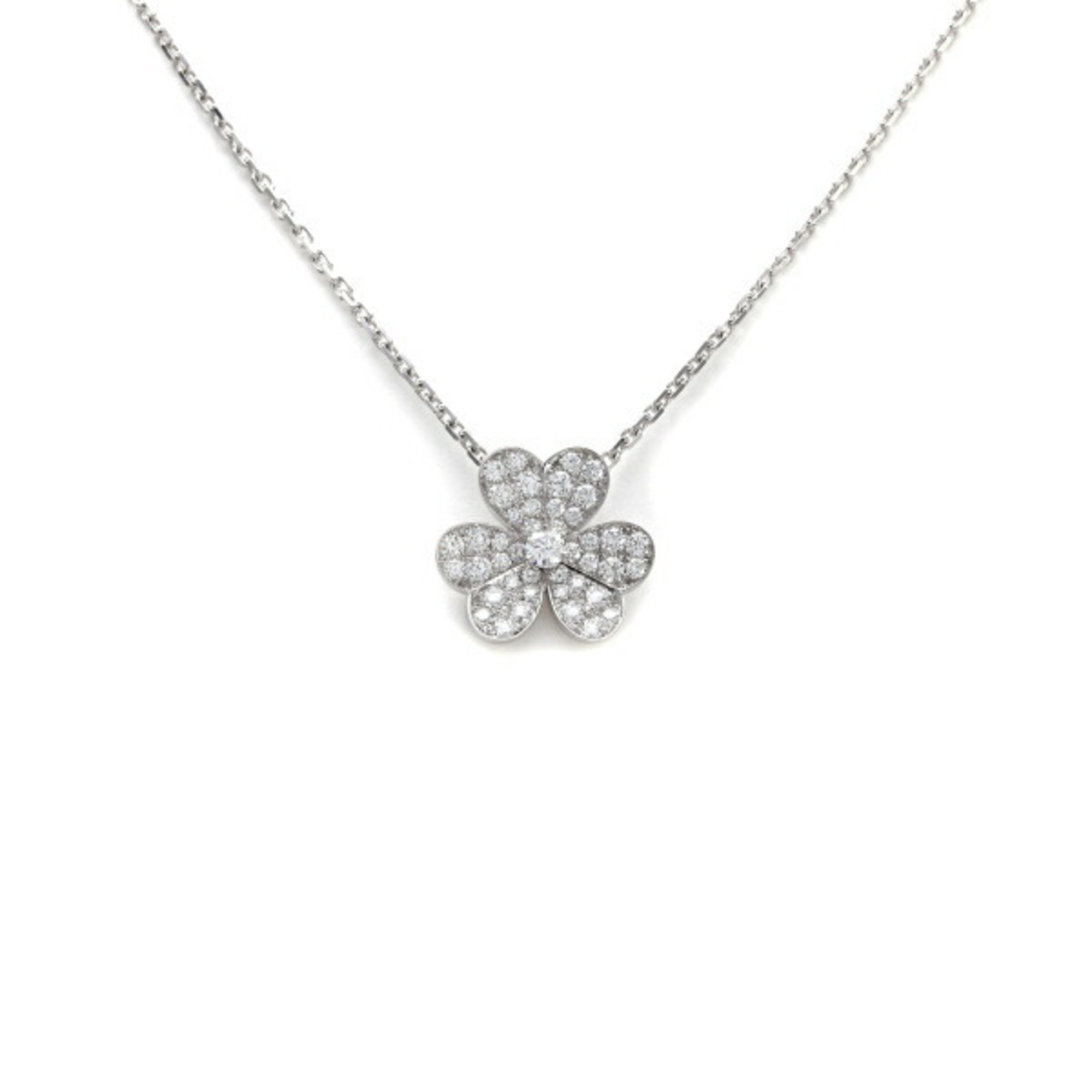 Van Cleef & Arpels Frivole Small K18WG White Gold Necklace