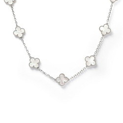 Van Cleef & Arpels Alhambra 10 motifs K18WG white gold necklace