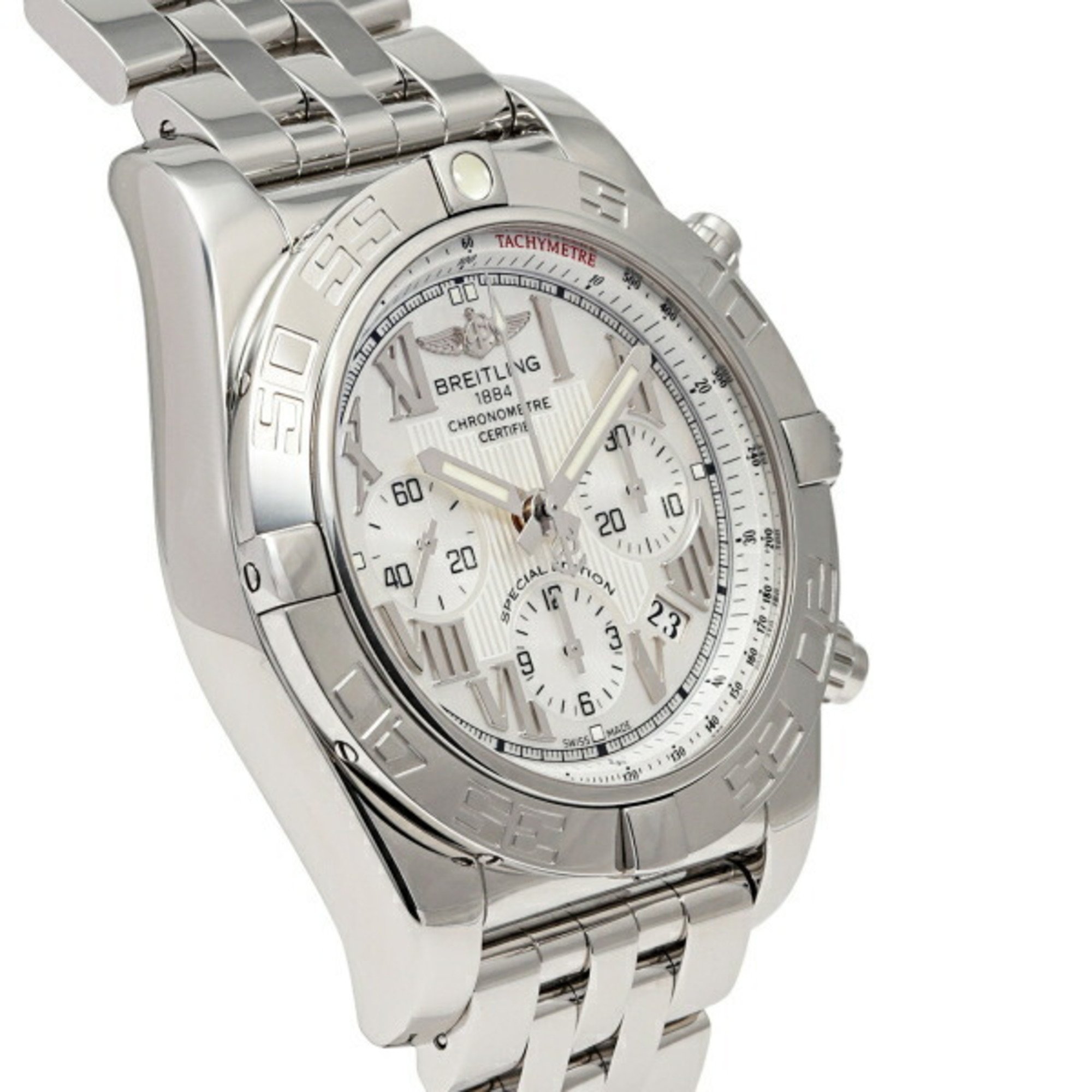 BREITLING Chronomat 44 AB011012 A773 White Dial Men's Watch