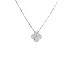 Van Cleef & Arpels Alhambra K18WG White Gold Necklace