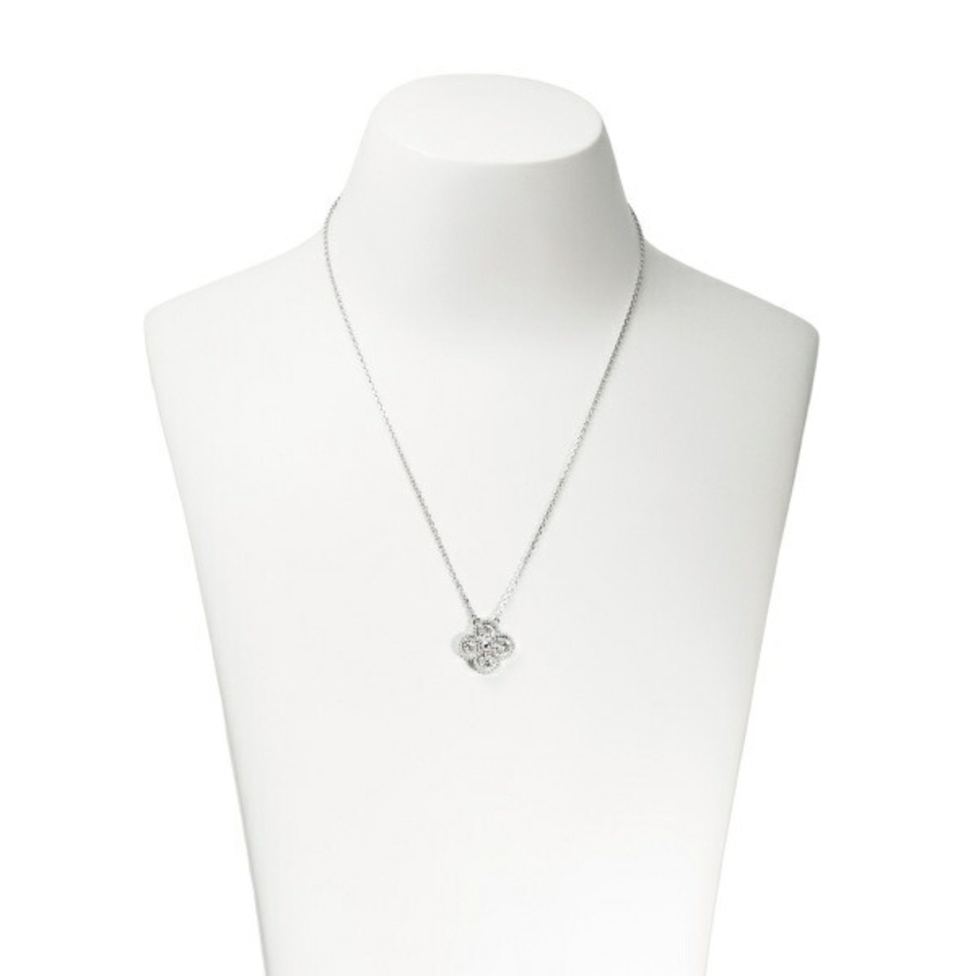 Van Cleef & Arpels Alhambra K18WG White Gold Necklace