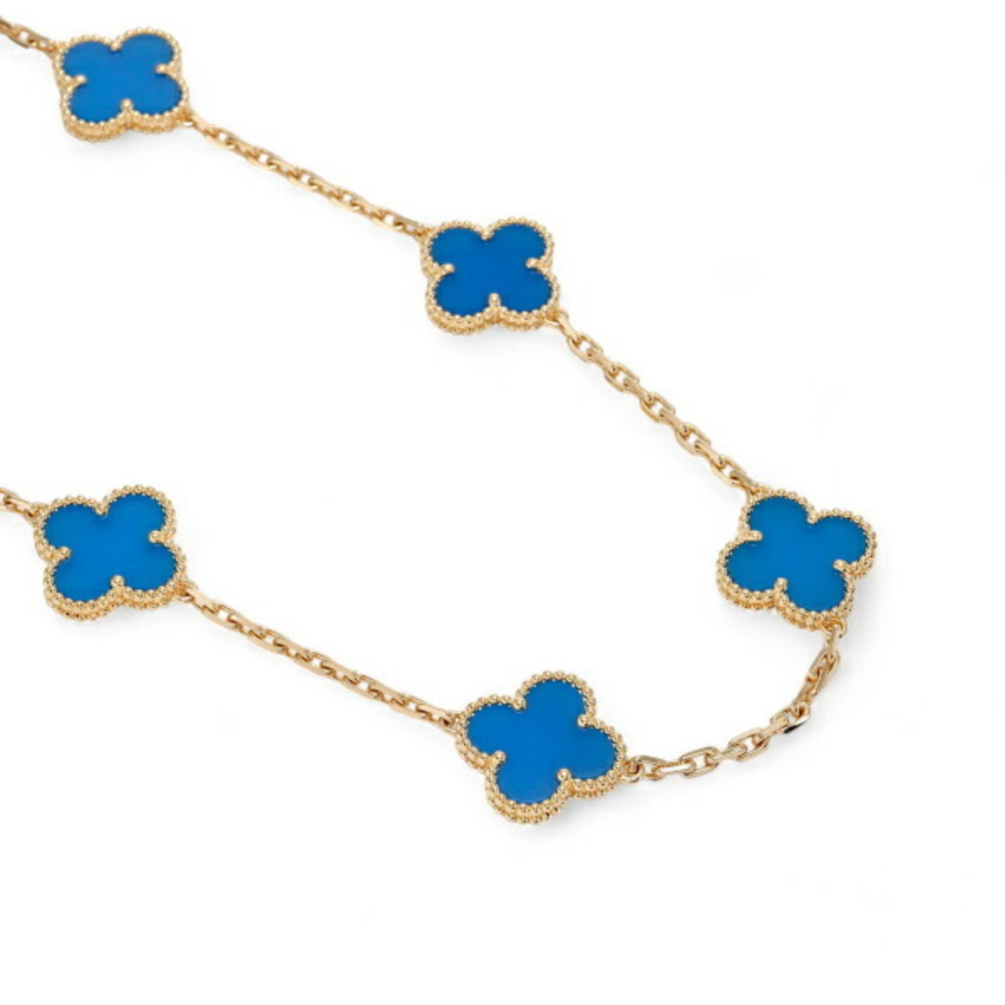 Van Cleef & Arpels Alhambra 10 motifs K18YG yellow gold necklace