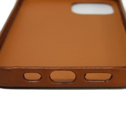 Hermes HERMES Smartphone Case iPhone 12/12Pro Ribbon Horse Barenia Fauve Brown Bolduc Vau Z Stamp Men's Women's