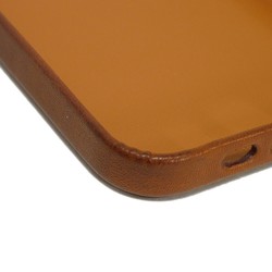 Hermes HERMES Smartphone Case iPhone 12/12Pro Ribbon Horse Barenia Fauve Brown Bolduc Vau Z Stamp Men's Women's