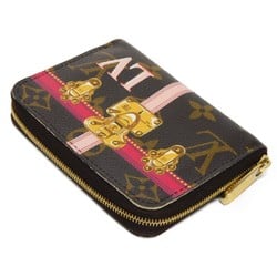 Louis Vuitton LOUIS VUITTON Coin Case Zippy Purse LV Trompe L'oeil Monogram Summer Trunk Pivoine M62617 Women's