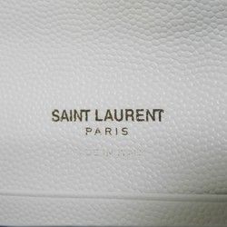 Yves Saint Laurent Saint Laurent Paris SAINT LAURENT PARIS Bi-fold wallet Monogram Small Envelope Wallet Quilted White Black YSL 414404 BOWC8 9070 Men's Women's Billfold