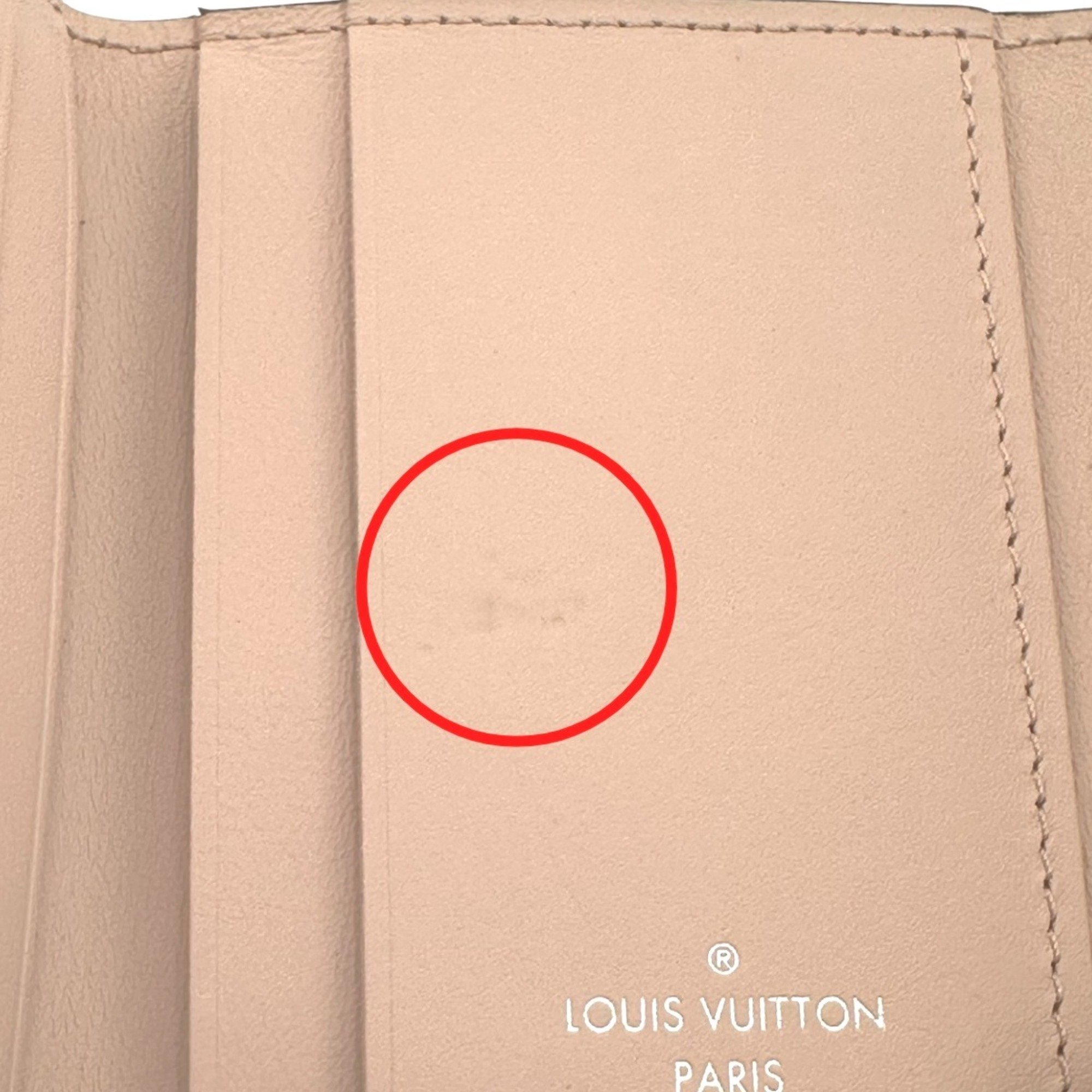 Louis Vuitton LOUIS VUITTON Bi-fold wallet Mahina Portefeuille Iris XS Monogram M67499 Magnolia LV