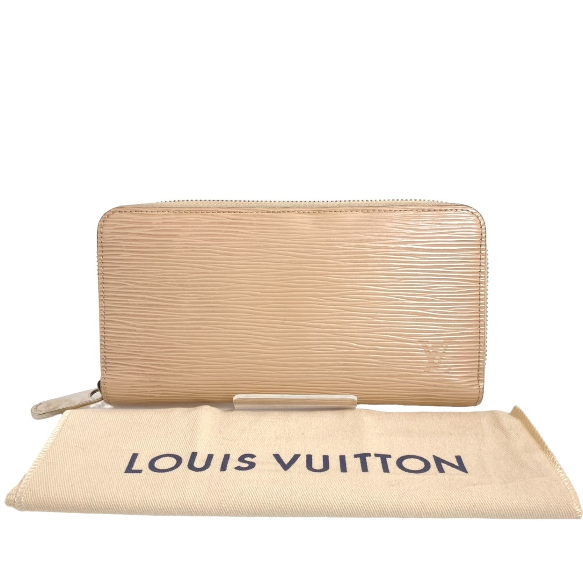 Louis Vuitton LOUIS VUITTON Long Wallet Epi Zippy Leather M67805 Beige LV