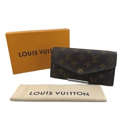 Louis Vuitton LOUIS VUITTON Long Wallet Monogram Portefeuille Sarah Canvas M60531 Brown LV