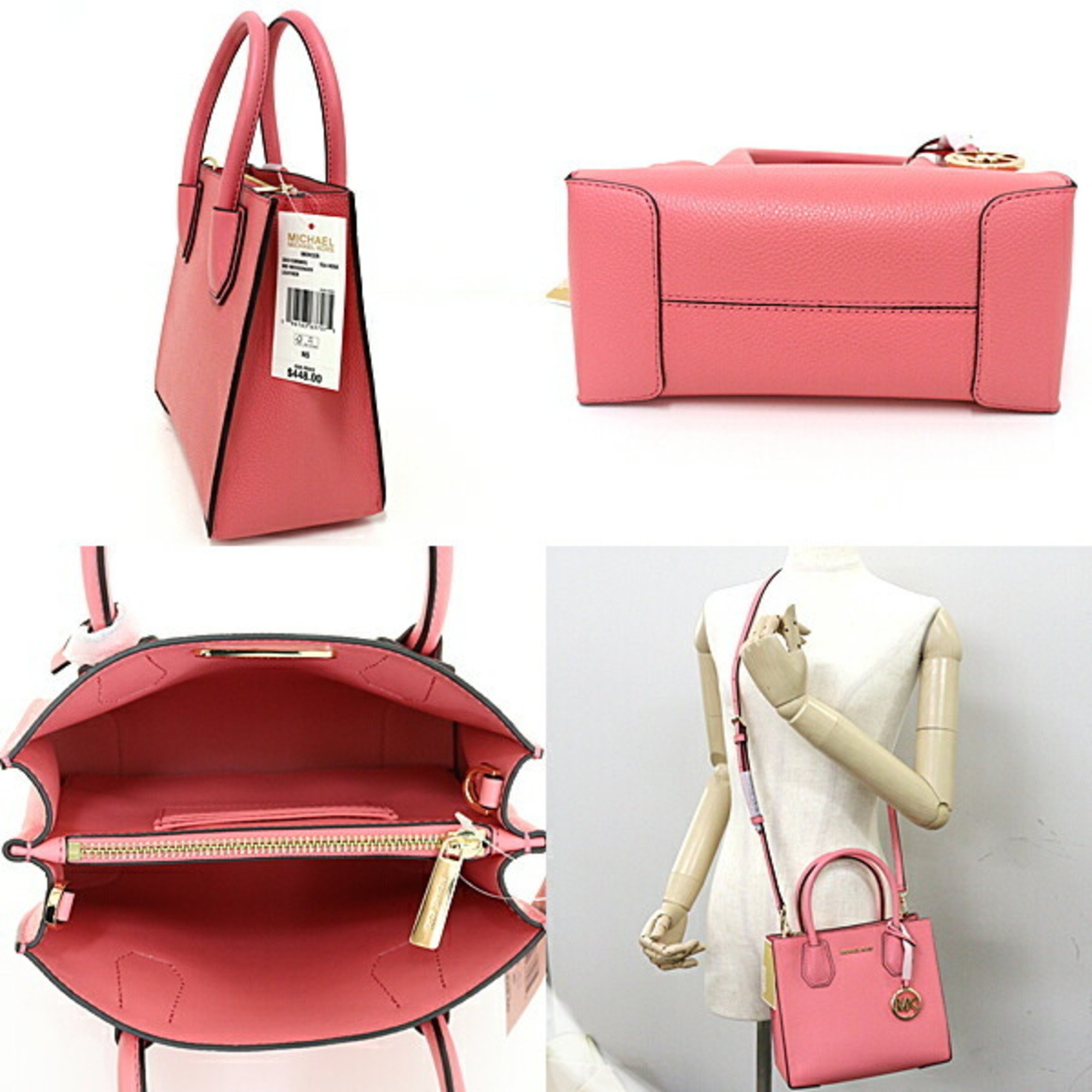 MICHAEL KORS Mercer Medium Bag 35S1GM9M2L TEA ROSE Pink