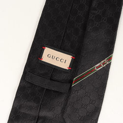 GUCCI Gucci Micro GG Monogram Necktie Black Luxury Men's