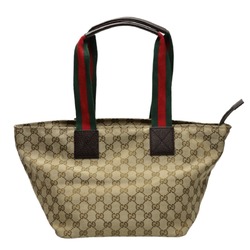 GUCCI Tote Bag Handbag GG Canvas 131230 Beige