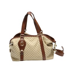 GUCCI Tote Bag Shoulder Diamante Canvas 282346 Brown