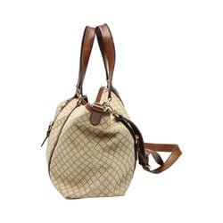 GUCCI Tote Bag Shoulder Diamante Canvas 282346 Brown