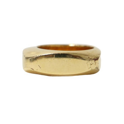 CELINE Ring Size: 52 (12) Form Square Large Gold Women's