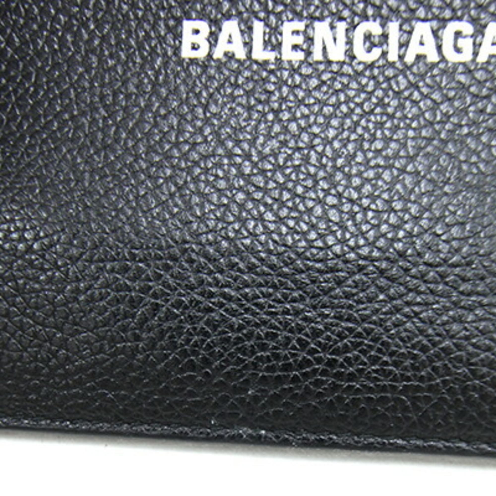 Balenciaga Clutch Bag 659783 Black Leather Pouch Card Case with Strap Women's BALENCIAGA