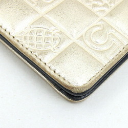 Chanel Bi-fold Long Wallet Icon Champagne Gold Black Coco Mark Women's CHANEL