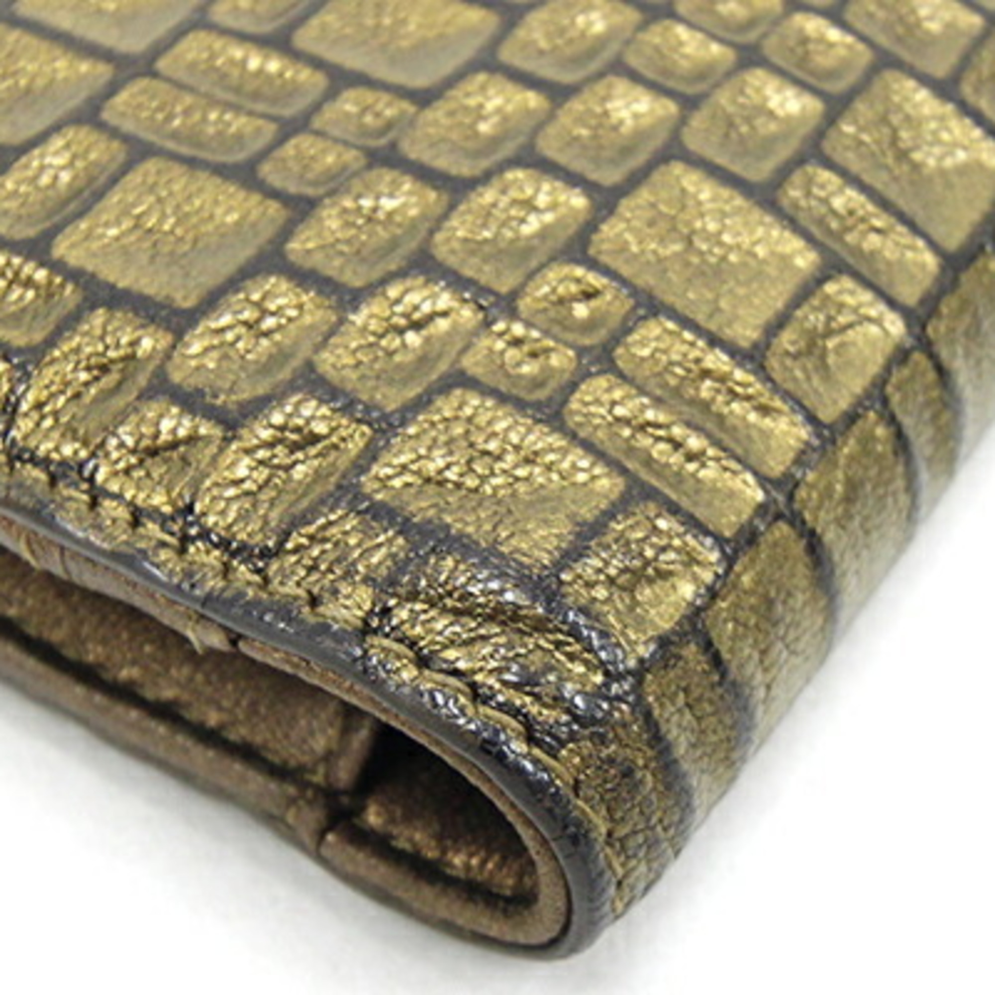 Chanel Bi-fold Long Wallet Gold Color Leather Coco Mark Women's CHANEL