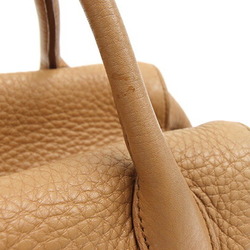 Prada Handbag 1BB031 Beige Leather Boston for Women PRADA