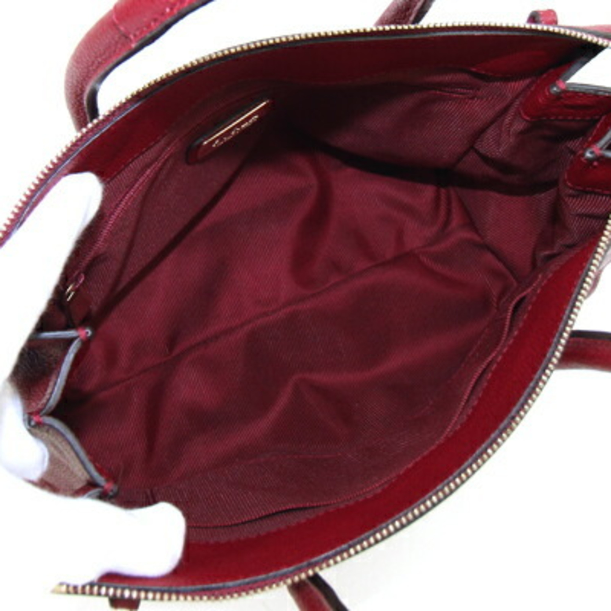 FURLA Handbag Amina 272323 Dark Red Leather Shoulder Bag for Women