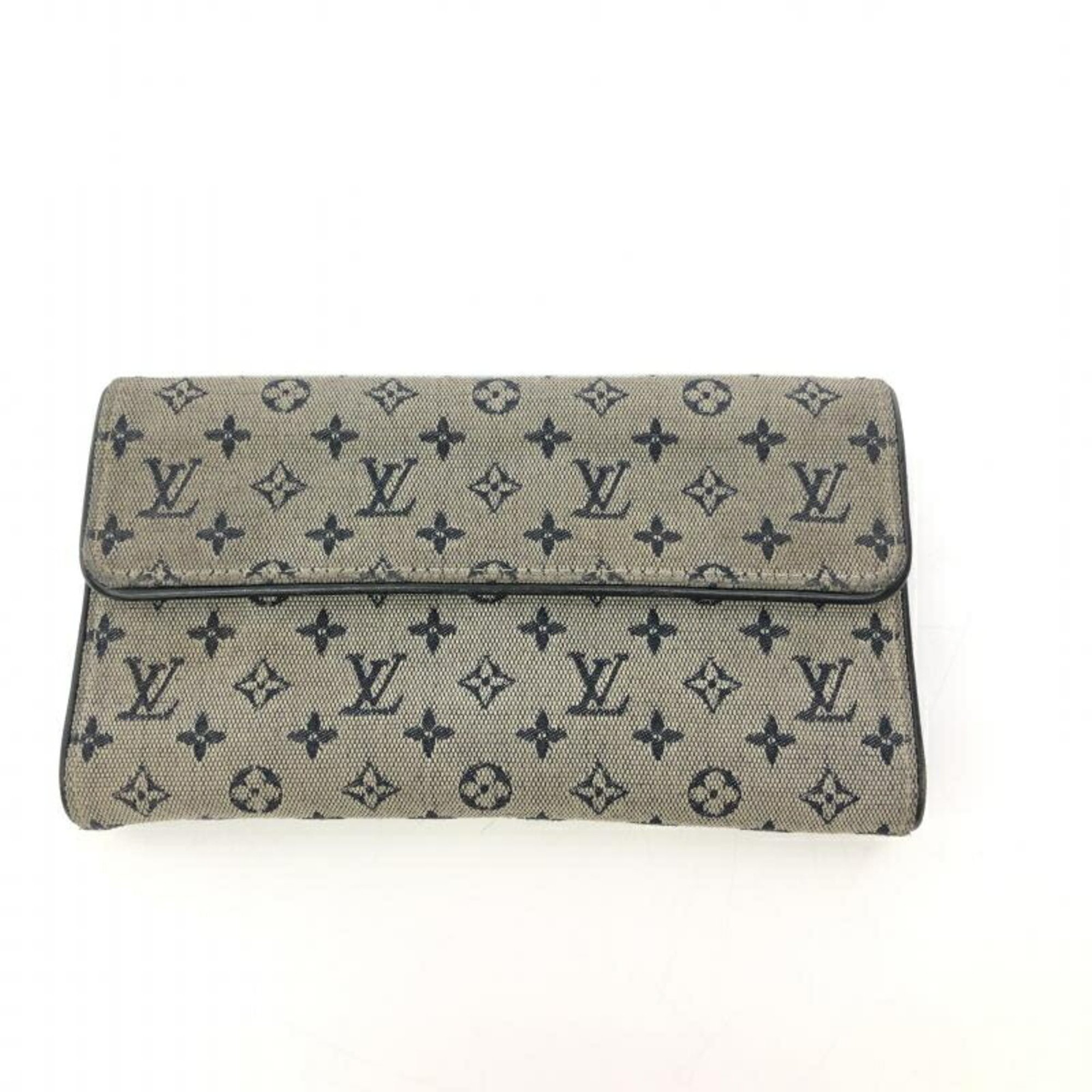 Louis Vuitton M92242 Monogram Wallet Blue,Monogram