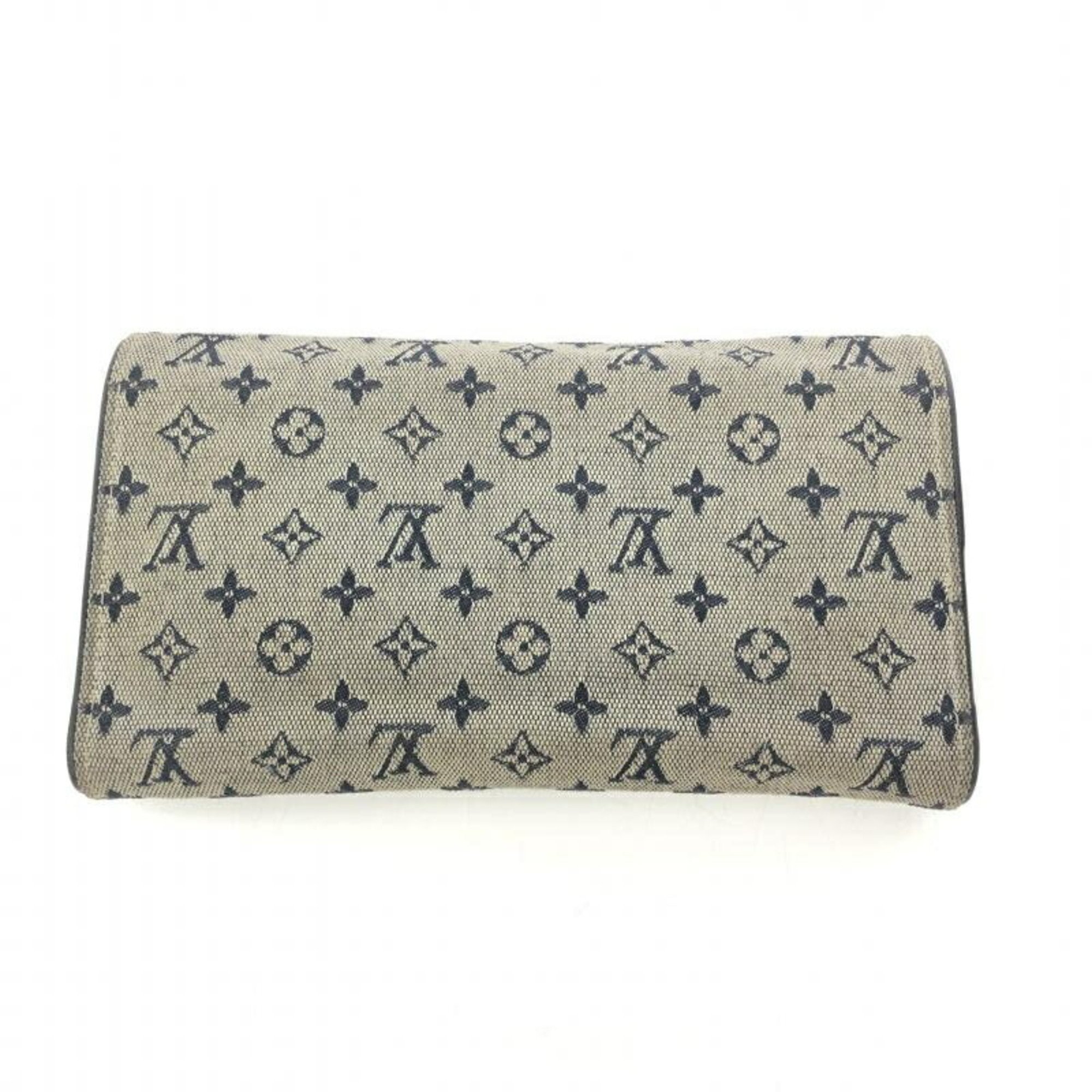 Louis Vuitton M92242 Monogram Wallet Blue,Monogram