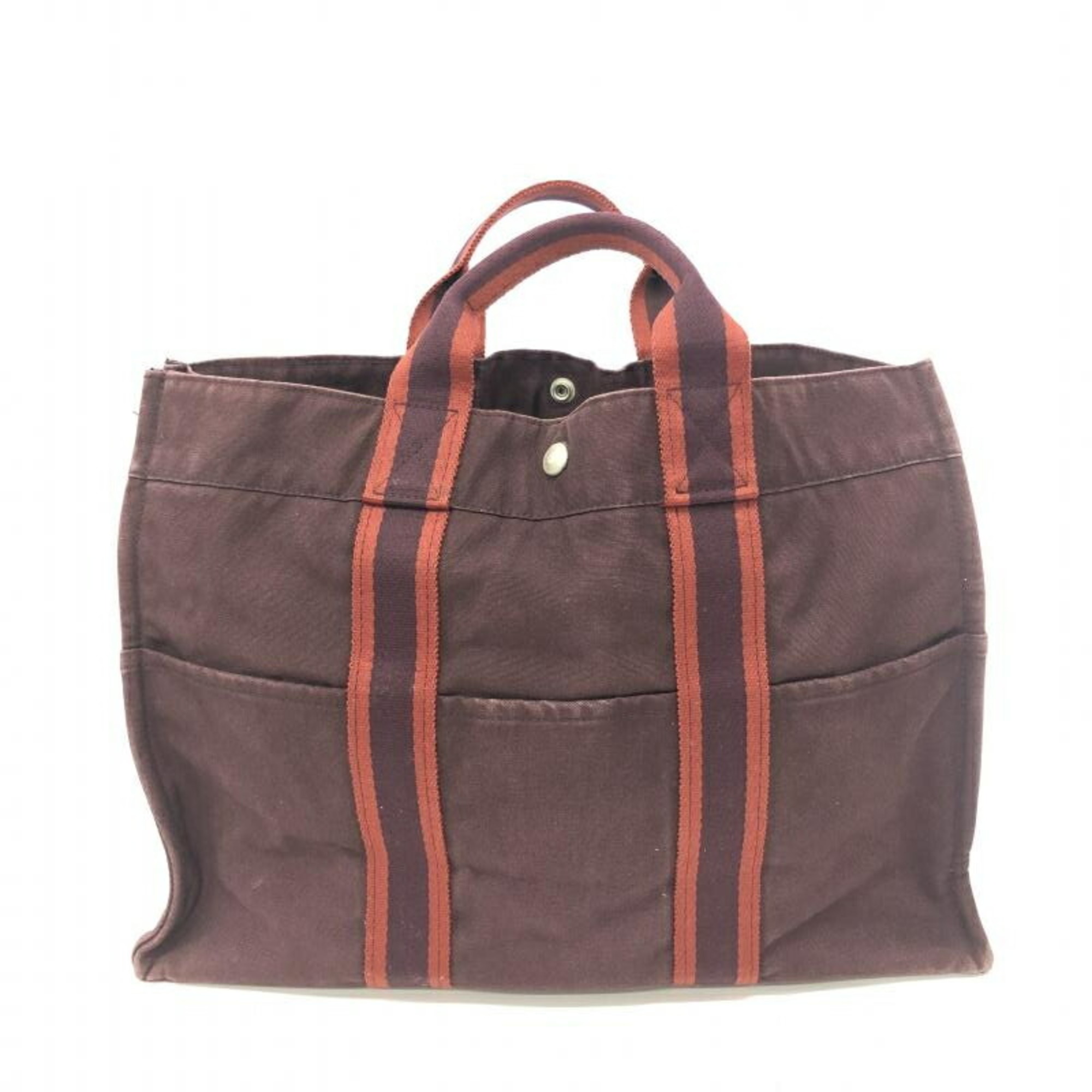 HERMES Foul Tote MM Bag Bordeaux Hermes