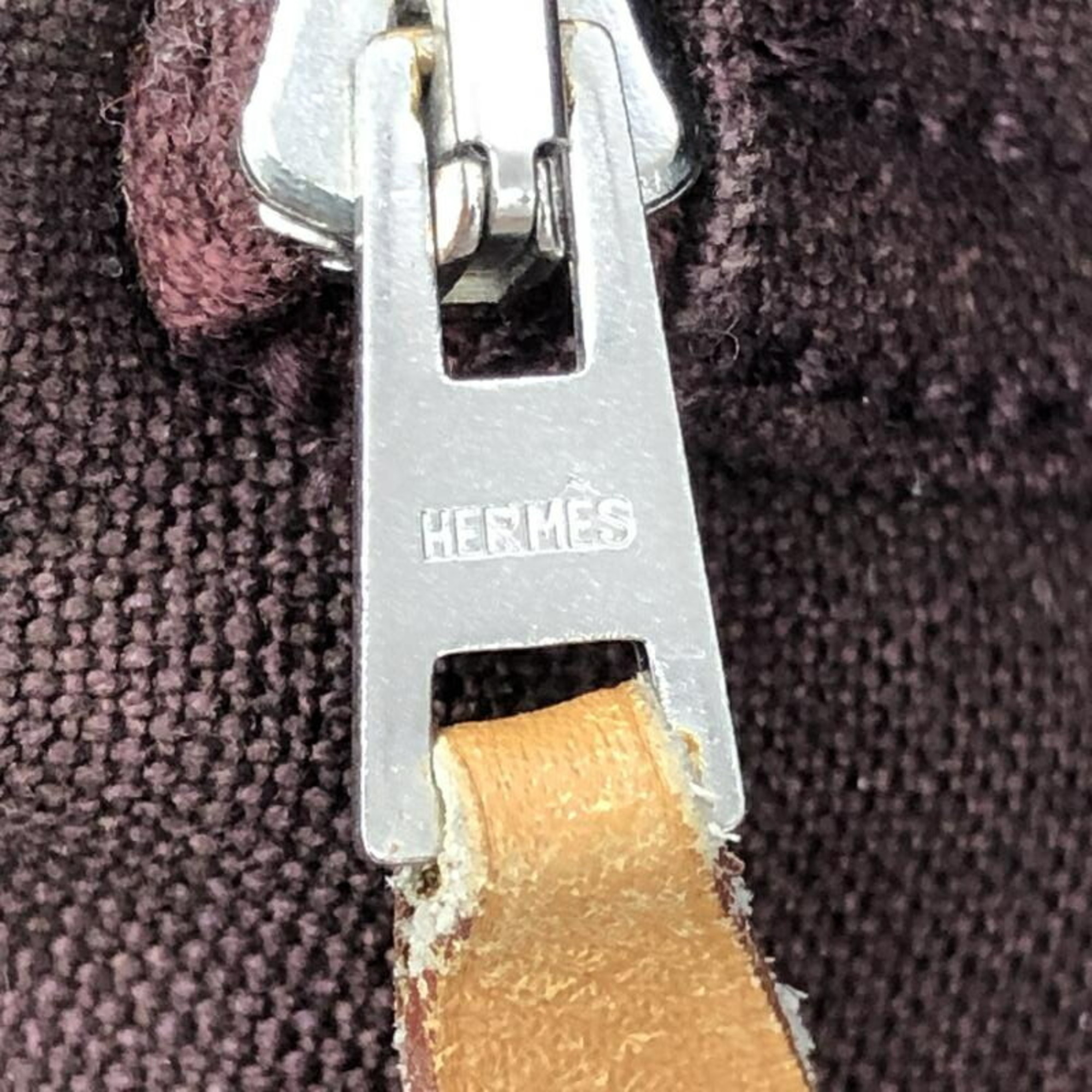 HERMES Foul Tote MM Bag Bordeaux Hermes