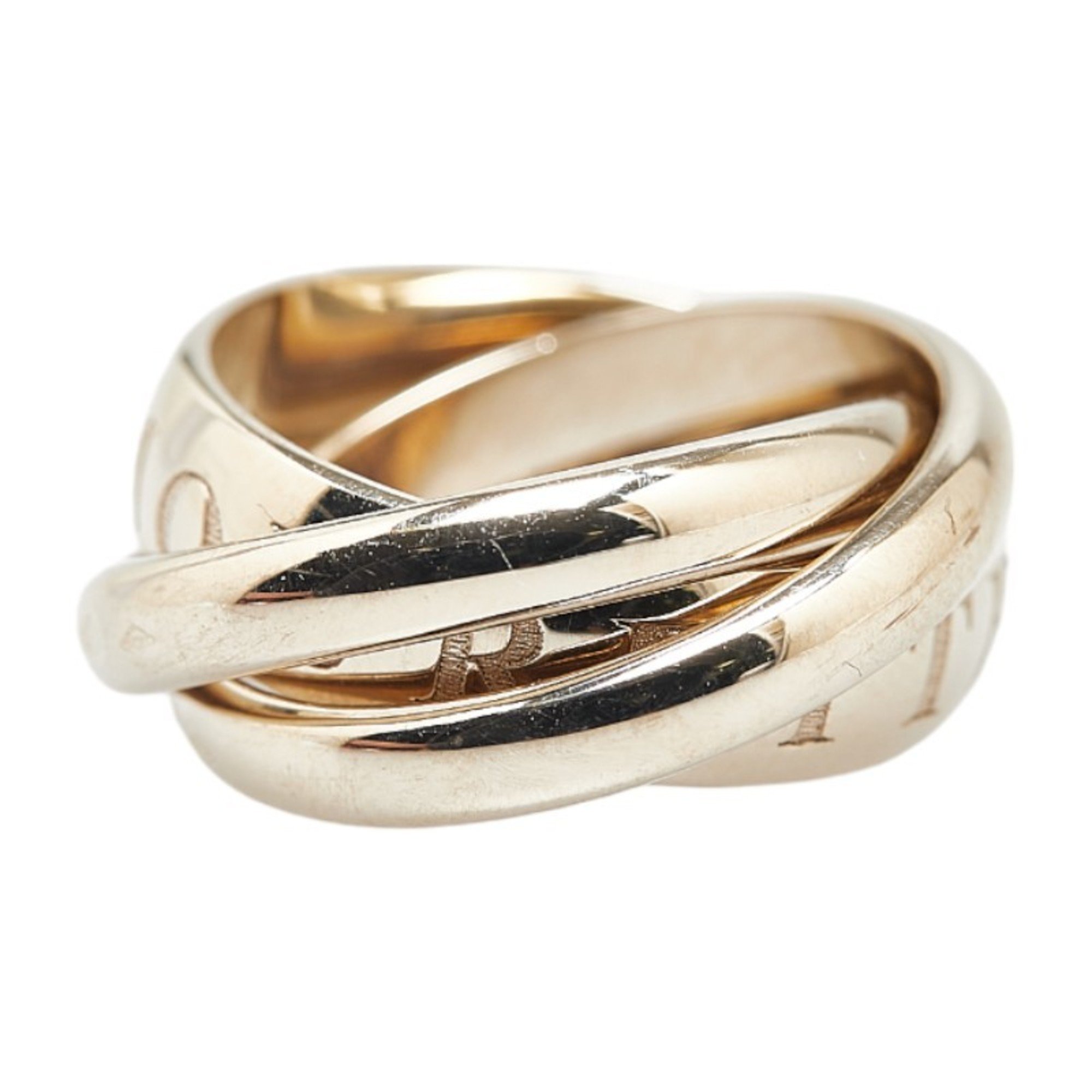 Cartier Trinity Ring #46 K18YG Yellow Gold Women's CARTIER