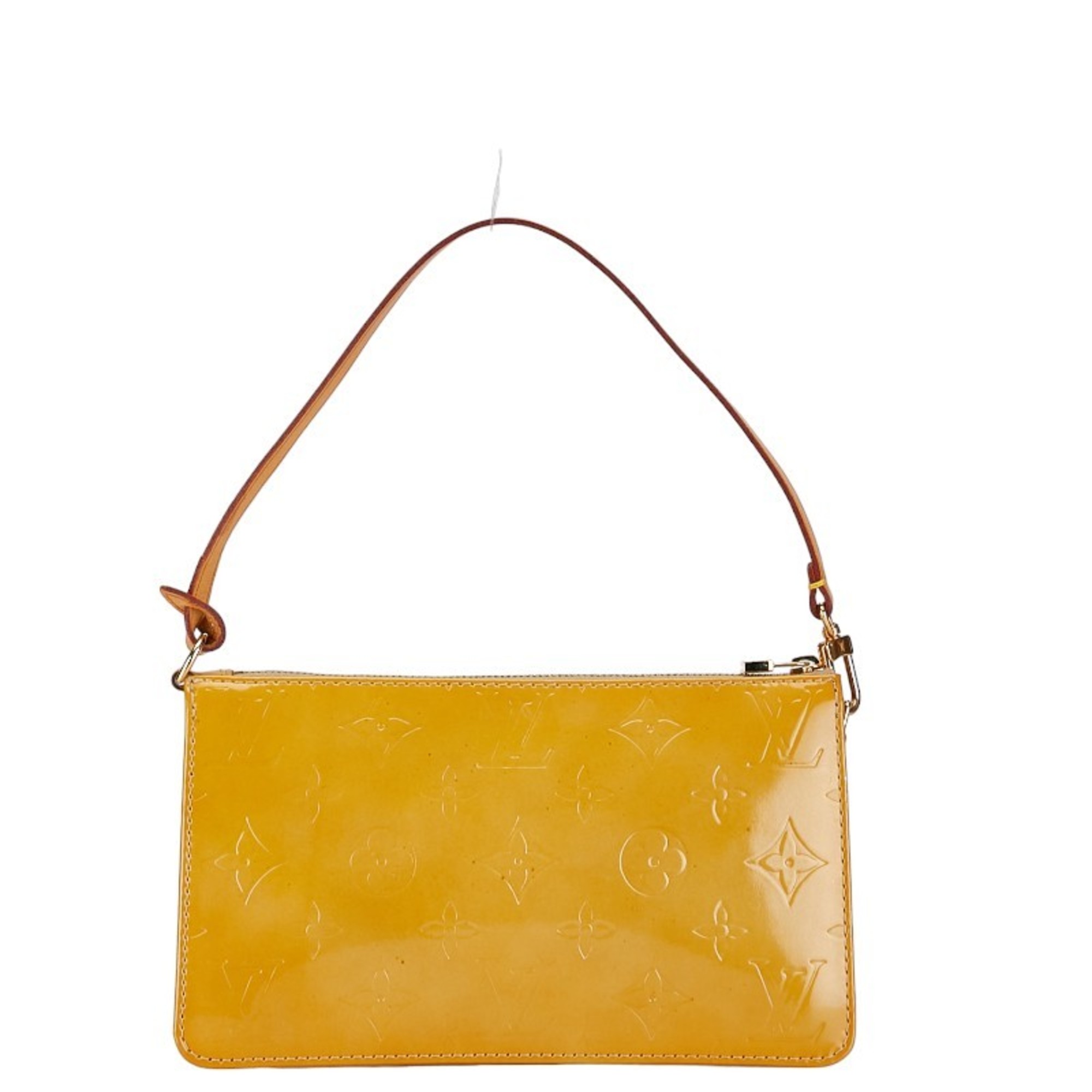 Louis Vuitton Monogram Vernis Lexington Pouch M91010 Yellow Patent Leather Women's LOUIS VUITTON