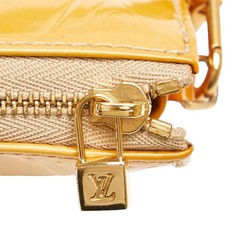 Louis Vuitton Monogram Vernis Lexington Pouch M91010 Yellow Patent Leather Women's LOUIS VUITTON