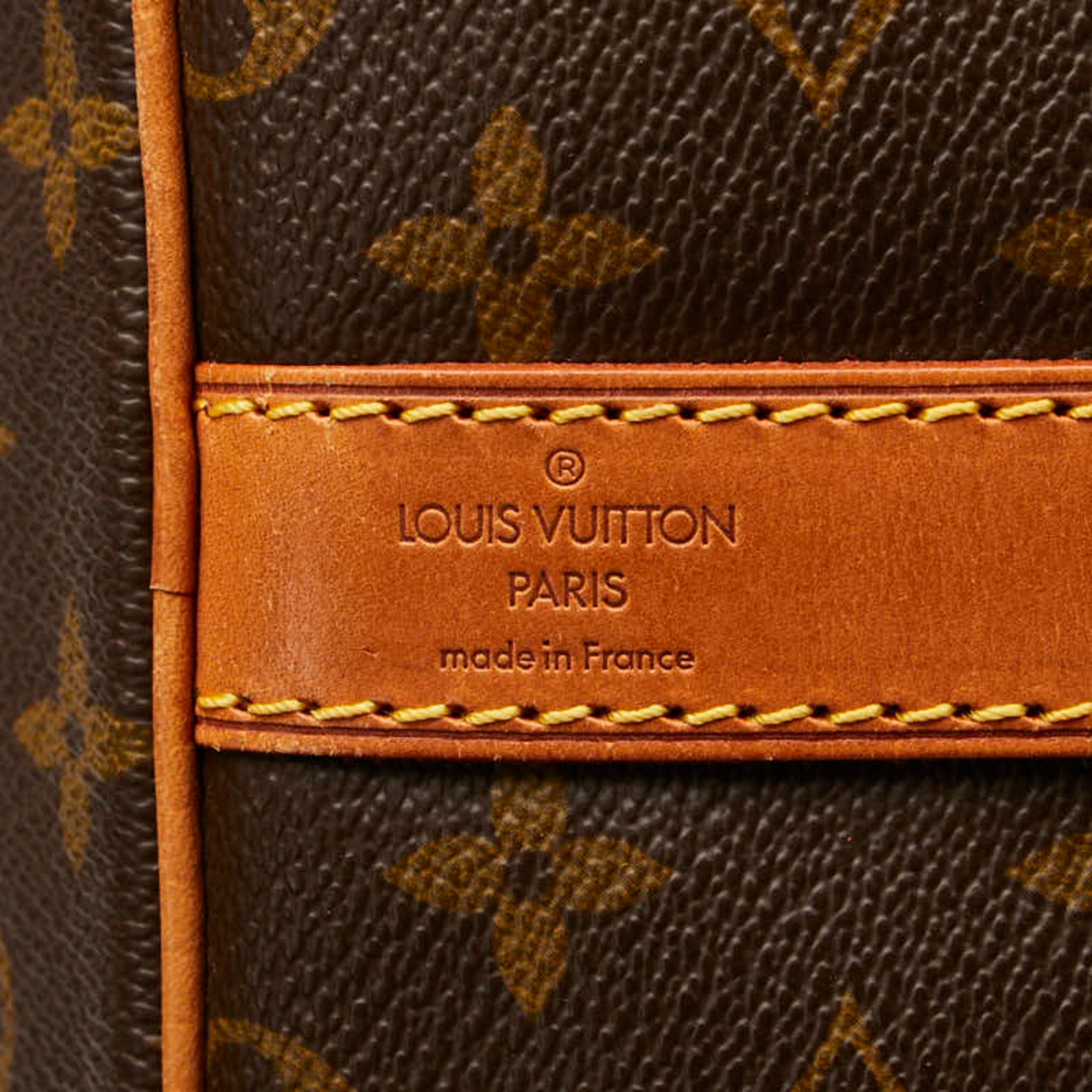 Louis Vuitton Monogram Keepall Bandouliere 60 Boston Bag Shoulder M41412 Brown PVC Leather Women's LOUIS VUITTON