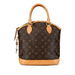 Louis Vuitton Monogram Lockit Handbag Tote Bag M40102 Brown PVC Leather Women's LOUIS VUITTON