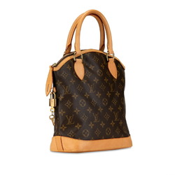 Louis Vuitton Monogram Lockit Handbag Tote Bag M40102 Brown PVC Leather Women's LOUIS VUITTON