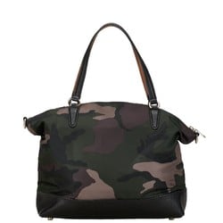 Coach camouflage handbag shoulder bag 2-way F17777 green brown nylon women's COACH