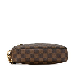 Louis Vuitton Damier Pochette Bier Macau Clutch Bag Second N41739 Brown PVC Leather Women's LOUIS VUITTON